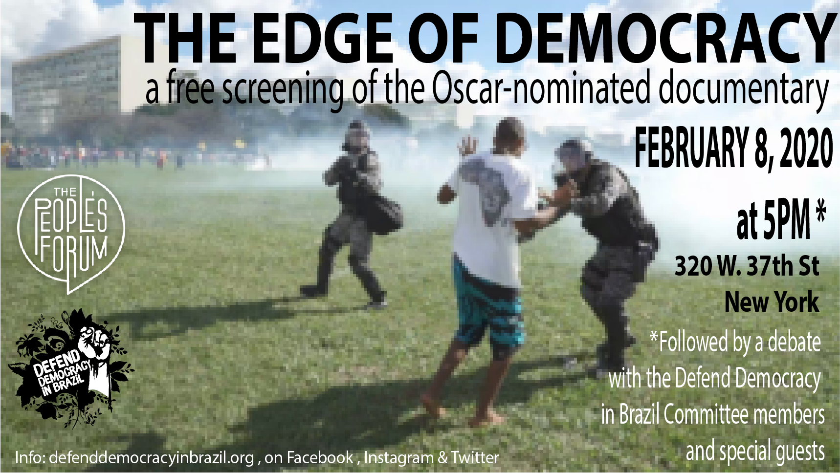 Feb. 8: Free Film Screening of EDGE OF DEMOCRACY at The People's Forum ...