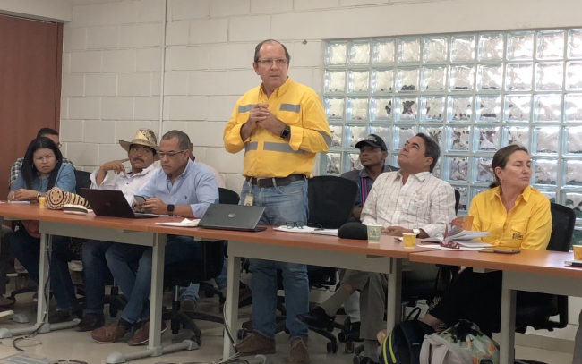 Reunión con administradores de Cerrejón y las comunidades, agosto 6, 2018. (Hilda Lloréns)