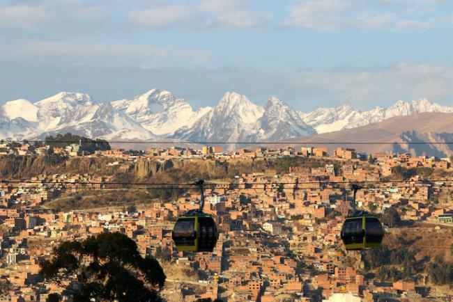 The view where El Alto and La Paz meet.  (Juliane Chandler)