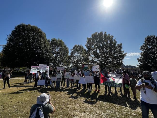 Pro-Palestine rally in Chattanooga, Tennessee, November 2023. (Moises "Mo" Rodríguez Cruz)