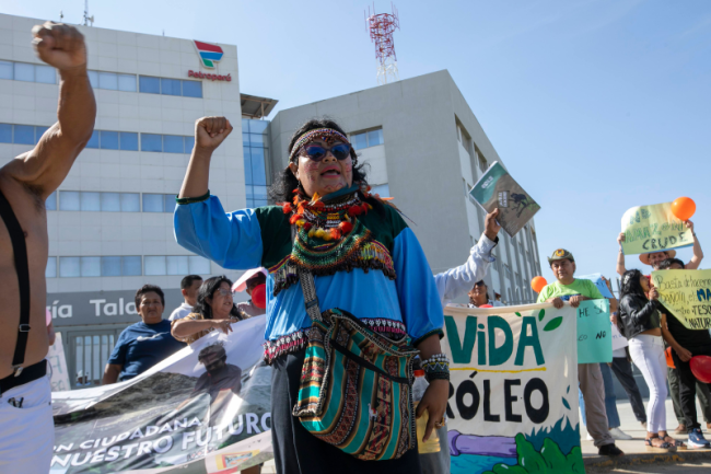 Olivia Bisa es presidenta de la Nación Chapra. (Amazon Watch)