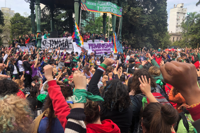 The 34th National Women's Encuentro in La Plata, Argentina, 2019. (Romina Green Rioja)