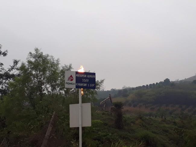 Pankiwi well, near El Tablon, Puebla, which residents have reported caused nausea and headaches in 2019 (Photo courtesy of Corason).