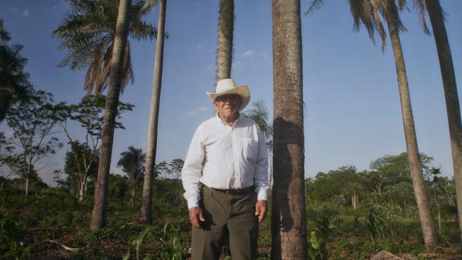 Pablo Medina's father, who goes by Don Pablo, on his ranch. (Photo by Pamela Kalkman)