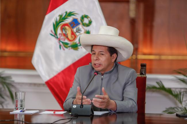 Pedro Castillo, President of Perú (Presidencia Perú, Flickr)