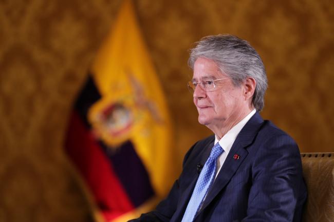 Ecuadorean President Guillermo Lasso in 2022. (Presidency of the Republic of Ecuador / Flickr / Public Domain 1.0)