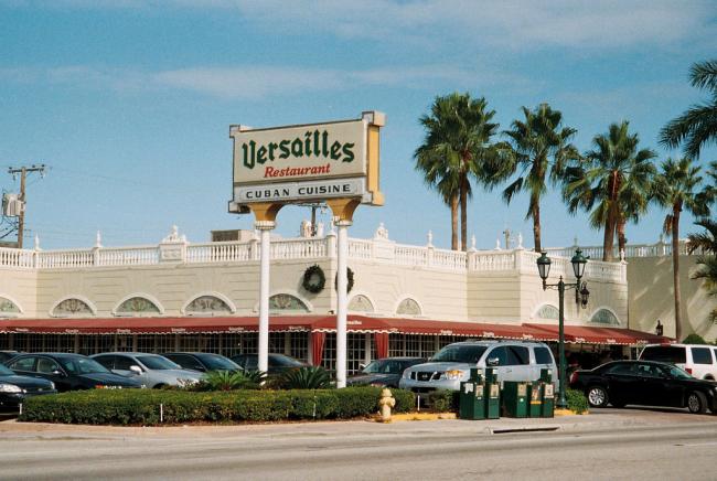 Versailles Cuban-American restaurant in Miami's Little Havana District, a longtime meeting point for Cuban exiles (Phillip Pessar/Flickr)