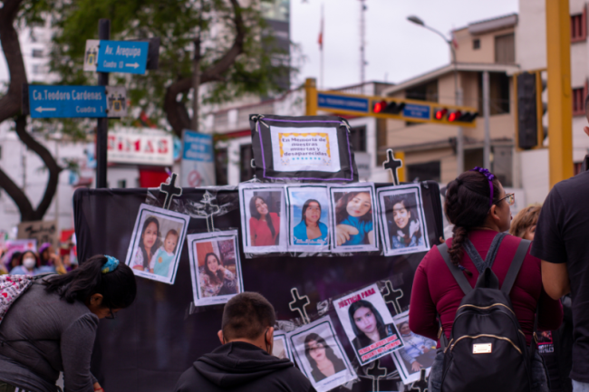 Un memorial a “nuestras muertas y desaparecidas ” en el marco del Día Internacional de la Eliminación de la Violencia contra las Mujeres, el 26 de noviembre 2022. (Candy Lopez / CC BY - SA 4.0 DEED)