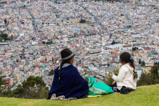 La vista de Quito, Ecuador, desde El Panecillo, 2015. (Diego Delso / CC BY-SA 4.0) 