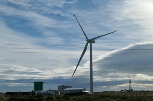 HIF Global’s Haru Oni green hydrogen demonstration plant in southern Chile, January 2024. (Peter Klepeis)