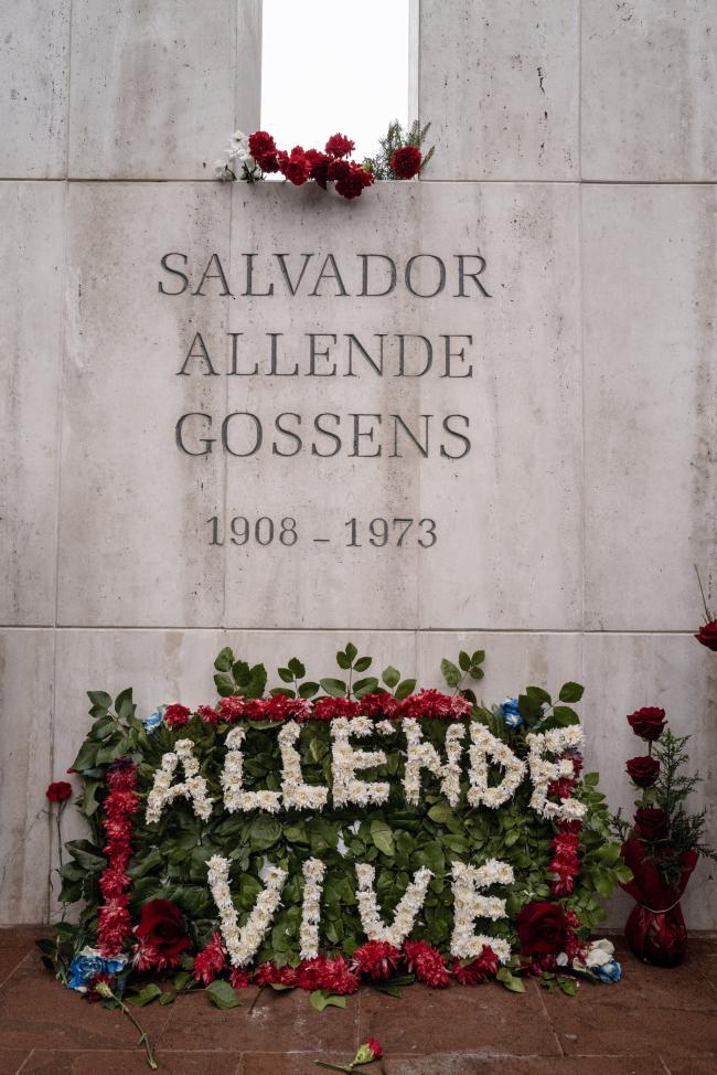 Salvador Allende's mausoleum at the general cemetery in Santiago. Allende was ousted on September 11, 1973. What followed was a dictatorship that disappeared and murdered over 3,000 people and tortured 40,000. (Anita Pouchard Serra)