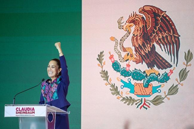 Claudia Sheinbaum celebrates her election victory on June 2, 2024. (EneasMx / CC BY 4.0) 