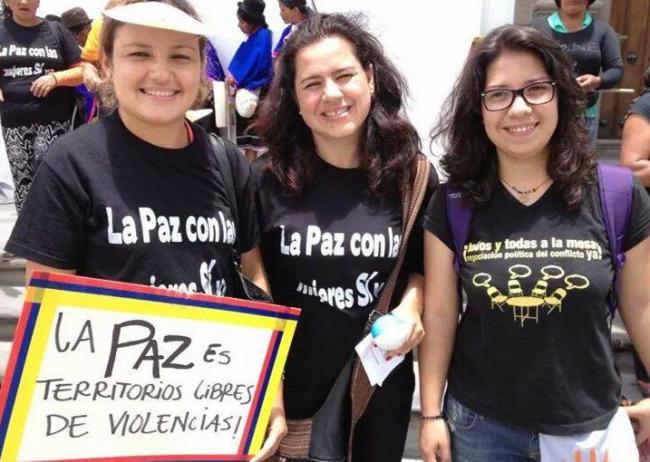 Alejandra Miller Restrepo of the civil society organization Ruta Pacifica in Cauca in 2015 (Twitter/@MujeresValle)