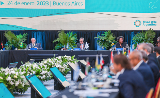 Leaders gather at the summit of the Community of Latin American and Caribbean States (CELAC) in Buenos Aires, Argentina, January 24, 2023. (Ricardo Stuckert / PR / CC BY 2.0)