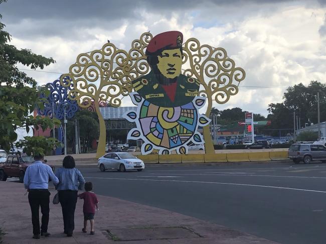 Public art in Managua's Rotonda Hugo Chávez, 2018. (Jonah Walters)