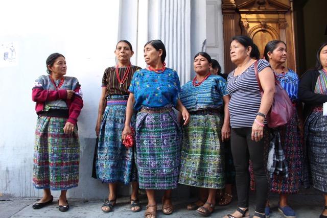 The Maya Achí women survivors, Guatemala City. (Verdad y Justicia en Guatemala / JMR)