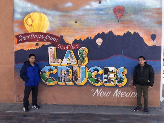 Francisco Chávez and Gaspar Cobo, photographed in Las Cruces, New Mexico, February 2021. (Giovanni Batz)
