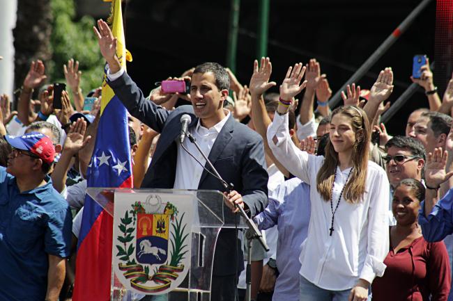 February 2, 2019 rally for Juan Guaidó. (Alex Coco/Wikipedia Commons)