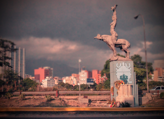 A statue of María Lionza in Caracas, 2006. She is often depicted riding a tapir. (Alicolmenares / Wikimedia / CC BY-SA 4.0)