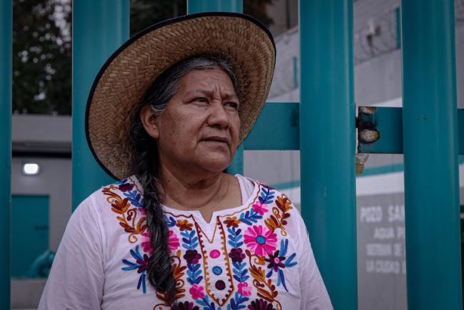 María Santiago Maqueda, an Indigenous woman from Hidalgo who came to the Pedregal in 1971. (Lizbeth Hernández)