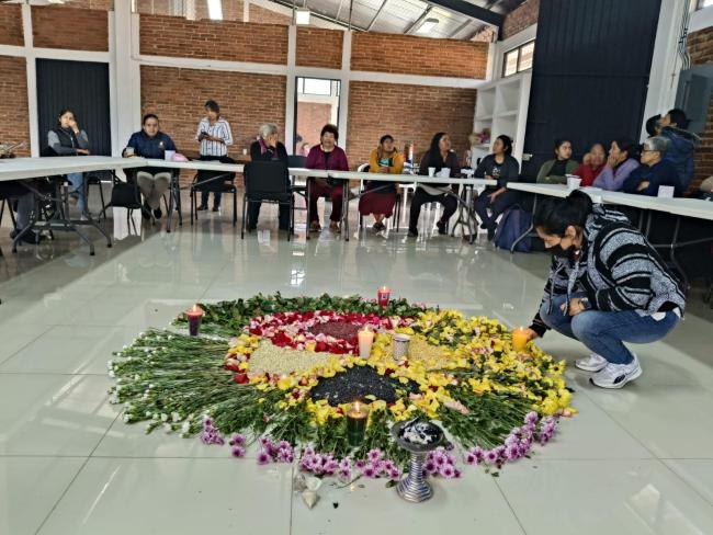 A gathering of representatives from the the Nich Ixim Movement of Parteras of Chiapas. (Photo courtesy of Ofelia Pérez Ruiz)