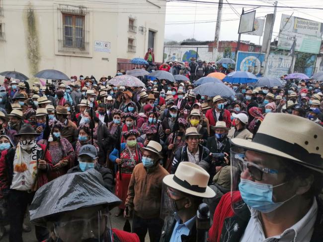 The community assembly in Nebaj, Guatemala in mid-December (Sit Po'p)