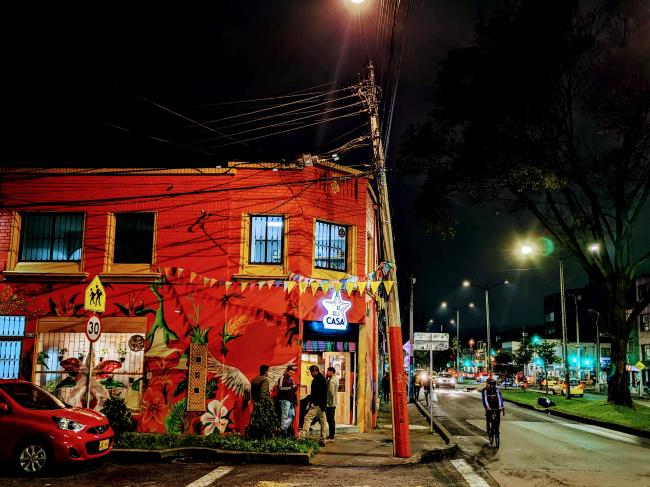 La Casa Cultural La Roja at night (Joe Hiller)