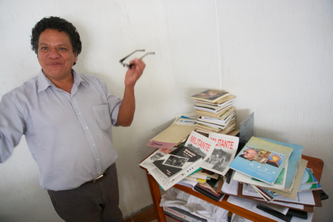 Social activist and former guerrilla Alberto “Tino” Recino (Photo by Jared Olson)