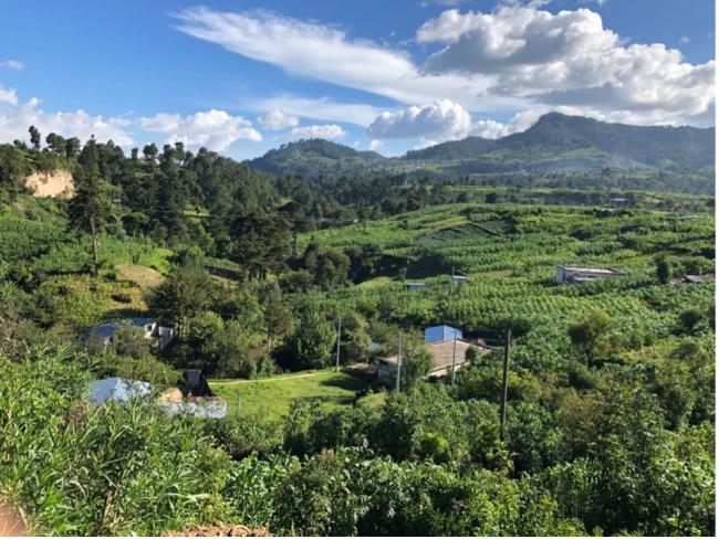 View of Nahualá, Sololá, a rural area of Guatemala that is far from Semilla’s urban strongholds. (Emily Taylor)