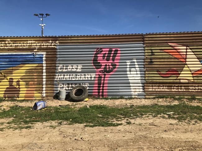 A section of the Tijuana-San Diego Border, in 2019. (Guadalupe Chavez)