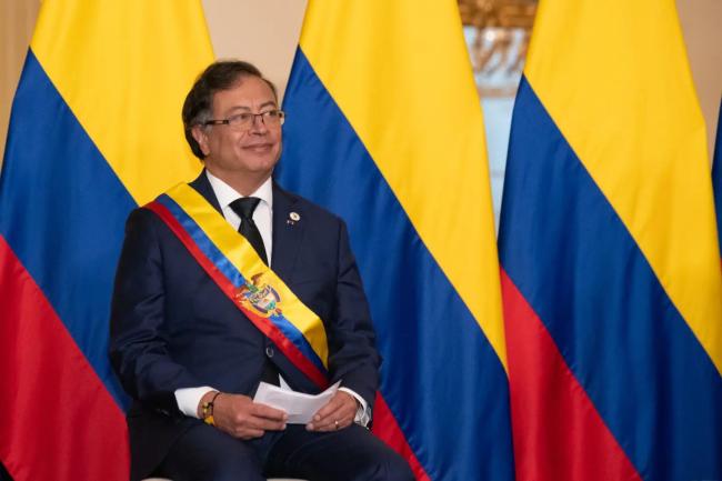 Just over a year ago, Colombian president Gustavo Petro was inaugurated in Bogotá. On August 7, 2022, he delivered remarks on his leftist administration’s policy objectives. (Gustavo Petro / Facebook)