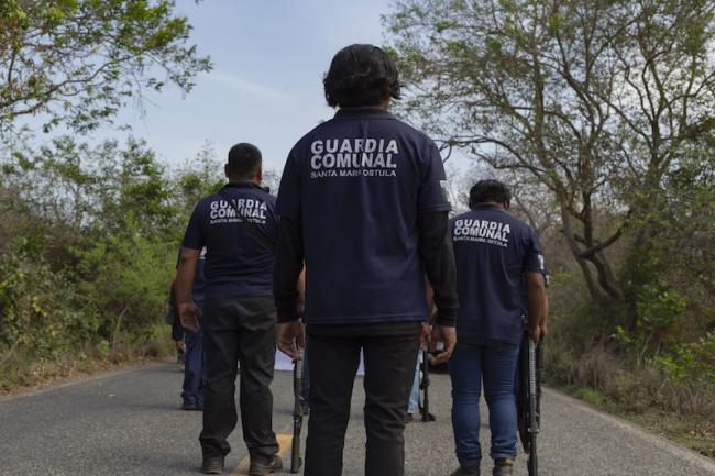 The communal guard of Ostula is organized by the community. Each member is elected and serves for one year. (Regina López)