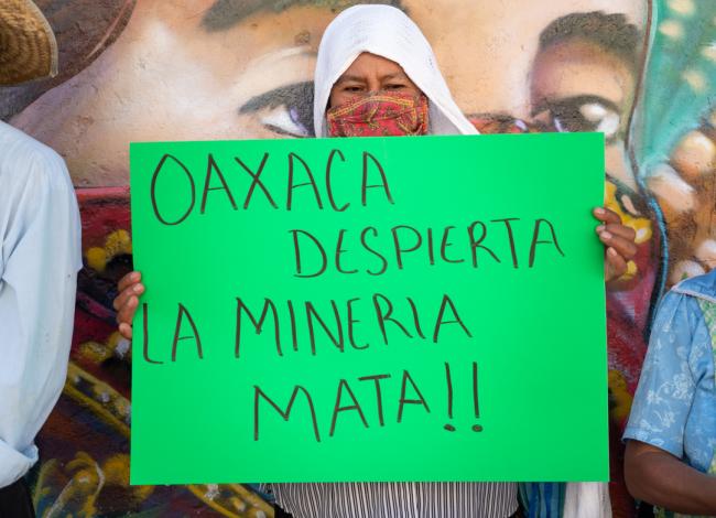 Zapotec communities protest against mining in their territories. (Santiago Navarro F.)