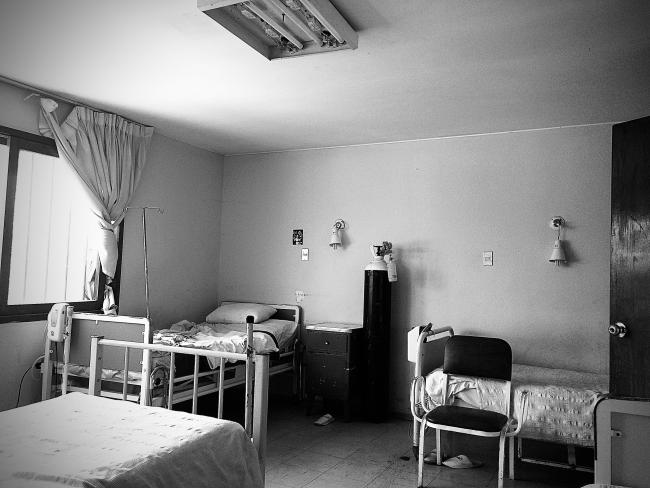 A room in the Canevaro Shelter for aging adults in Lima, Peru. In 2018, the shelter became the center of controversy when authorities found residents living in deplorable conditions. (Magdalena Zegarra Chiappori)