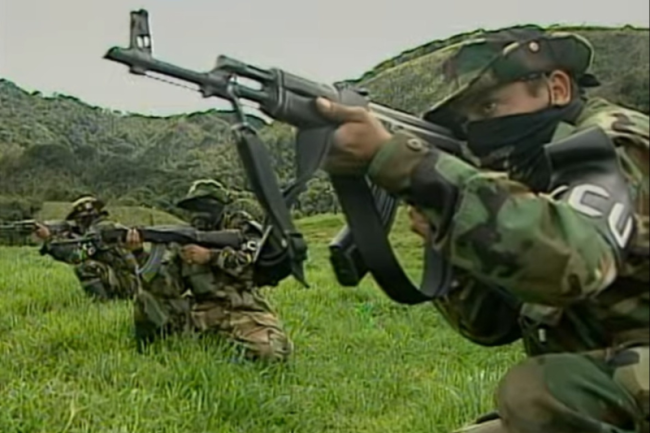 Combatants of the ACCU, a paramilitary group that led to the formation and fell under the umbrella of the United Self-Defense Forces of Colombia (AUC). (IPCoficial / CC BY 3.0)