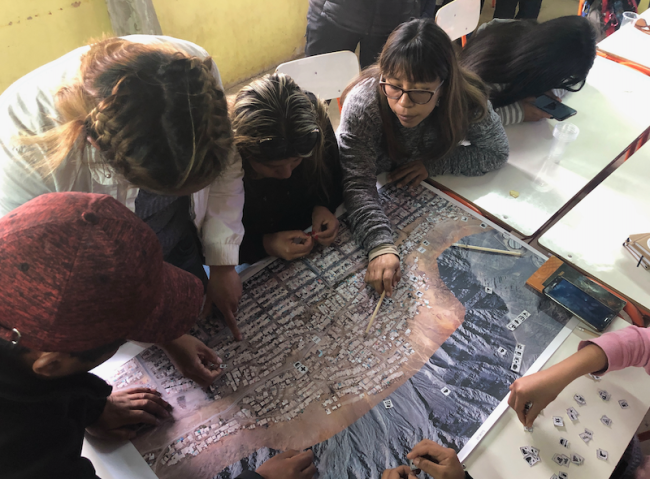 A collaborative mapping session in Antofagasta, Chile, May 2019. (Pablo Seward Delaporte)