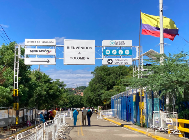 The Colombia-Venezuela border at La Parrilla. (Arianna Jiménez)