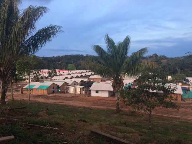 A FARC demobilization encampment in January 2018 (Photo by Raisa Camargo).