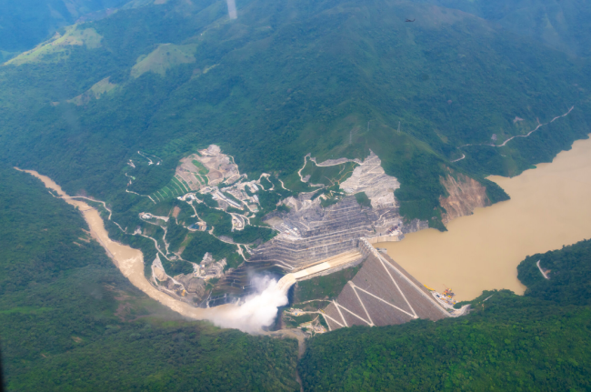 The Hidroituango dam, Antioquia, Colombia. (Presidencia de Colombia)