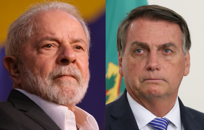 Left: Luiz Inácio Lula da Silva (Sergio Dutti / PSB Nacional 40 / CC BY 2.0) | Right: Jair Bolsonaro (Isac Nóbrega / PR / CC BY 2.0)