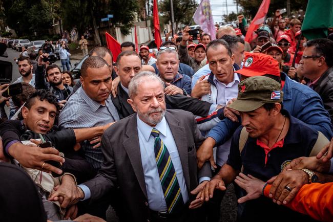 Lula in Curitiba, Brazil, in 2017. (Eduardo Figueiredo, Mídia NINJA)