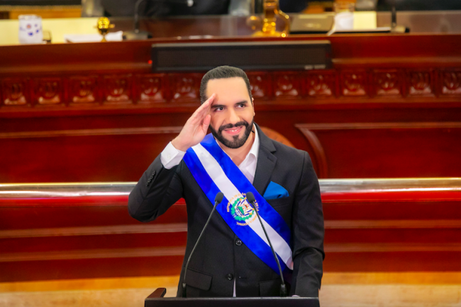President Nayib Bukele marks his third year in office in San Salvador, June 1, 2022. (Casa Presidencial El Salvador / Public Domain)