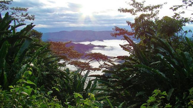 A natural vista seen from Paz Paz in La Palma, Cundinamarca, Colombia. (Seryoanroes / CC BY-SA 4.0)