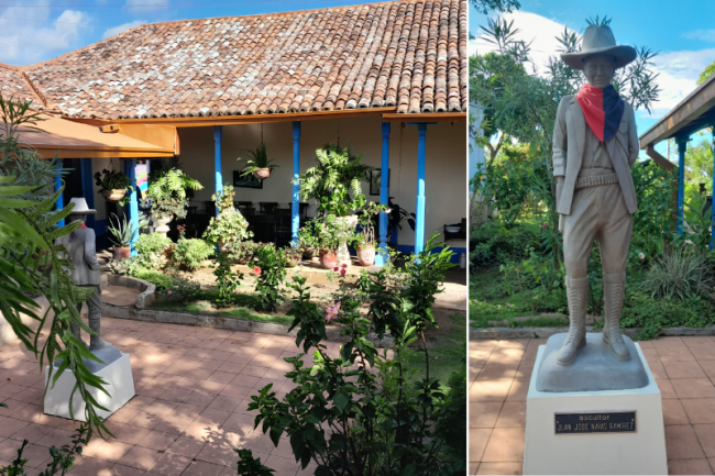 A statue of Sandino at his childhood home in Niquinohomo, Nicaragua. (Michael Fox) 