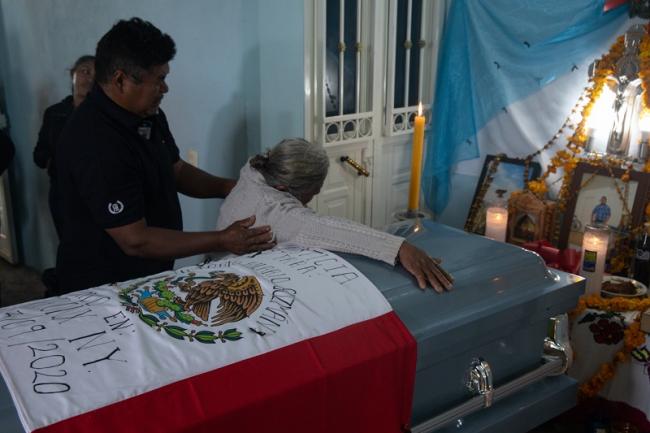 Victorio Guzmán is mourned in his hometown in Guerrero, Mexico. (Lenin Mosso)