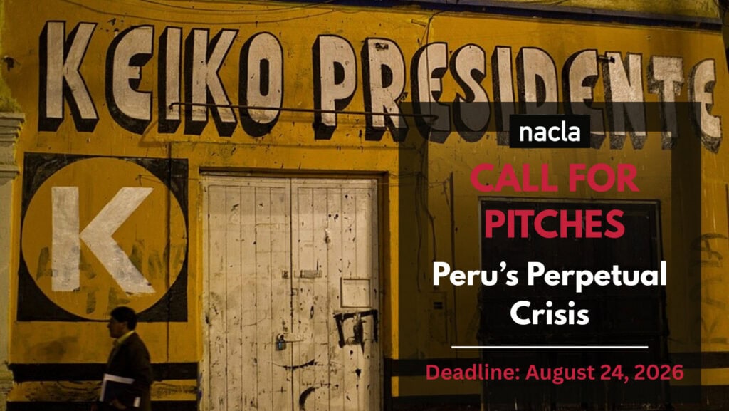 Call for Pitches | Peru’s Perpetual Crisis